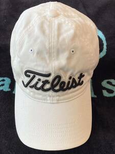 タイトリスト　キャップ ホワイト titleist GOLF ゴルフキャップ 白