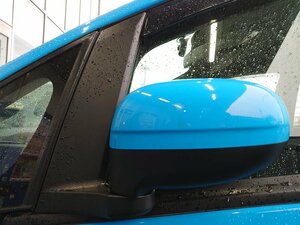 [psi] Mitsubishi HA3W i-MiEV I *mi-b left door mirror electric storage type color substitution blue H21 year 