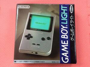 【GM4118/60/0】動作確認済★任天堂 ゲームボーイライト 本体セット★シルバー★GAMEBOY LIGHT★NINTENDO★ニンテンドー★説明書付き★