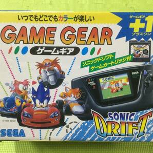 【GN5065/60/0】未動確のジャンク★SEGA ゲームギア＋1 本体セット★カートリッジ付き★プラスワン★GAME GEAR★GG★セガ★ソニック★の画像1