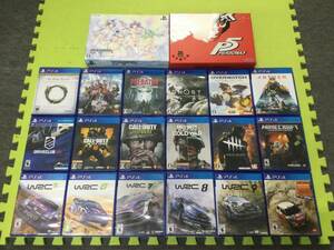 [GN5095/80/0] Junk *PS4 soft *20ps.@* large amount * summarize * set *PlayStation4* Persona 5* four woman god online * dragon . as . new * other 