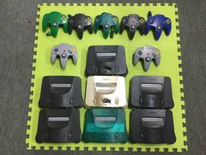 [GN5142/120/0] Junk * Nintendo 64* body 7 pcs * controller 7 piece * large amount * summarize * set * nintendo *Nintendo*rokyon*