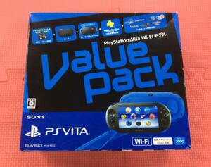 【GM4016/60/0】ジャンク★SONY PlayStation Vita バリューパック Wi-Fiモデル★ブルー/ブラック★本体★PCH-2000★ゲーム機★ソニー★