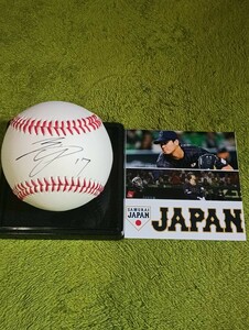 2023 World Baseball Classic MLBdoja-s samurai Japan large . sho flat player with autograph ball ②