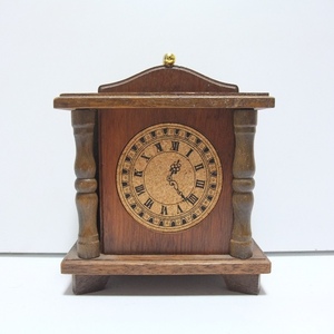 木製コースター 時計型 レトロ
