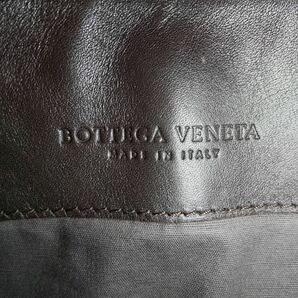 1円【ほぼ未使用！】BOTTEGA VENETA ボッテガヴェネタ クロスボディバッグ ショルダーバッグ レザー イントレチャート ブラウン系 メンズの画像9