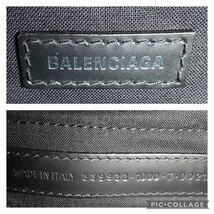 1円 【完全未使用！】BALENCIAGA バレンシアガ カバス トートバッグ ハンドバッグ レザー キャンバス ブラック 黒 ポーチ付き 1スタ_画像10