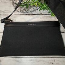 1円 【完全未使用！】BALENCIAGA バレンシアガ カバス トートバッグ ハンドバッグ レザー キャンバス ブラック 黒 ポーチ付き 1スタ_画像9