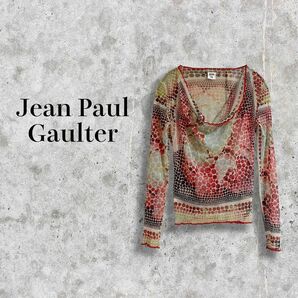 極美品　Jean paul GAULTER 　シアーカットソー　パワーネット