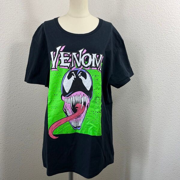 MARVEL マーベル ヴェノム Venom アメコミ ブラック Tシャツ L