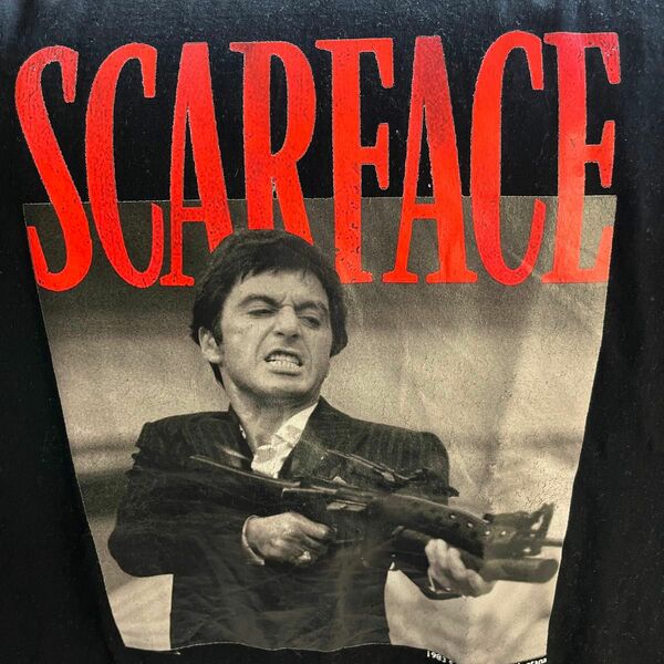 SCARFACE　スカーフェイス　トニーモンタナ　アルパチーノ　ラップT L