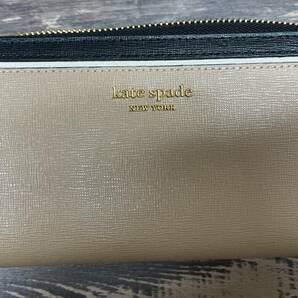 【1円スタート】ケイトスペード kate spade モーガン カラーブロック ジップ アラウンド コンチネンタル ウォレット 長財布 K8955 W7Wの画像6