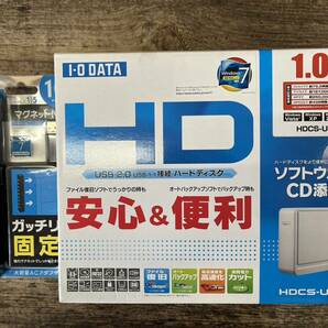 【1円スタート】I・D DATA 外付けハードディスク 1.0TB HDD HDCS-U1.0R2 エルコム ELECOM U2H-Z10SBK USBハブ 10ポート ２つセット 新品③の画像1