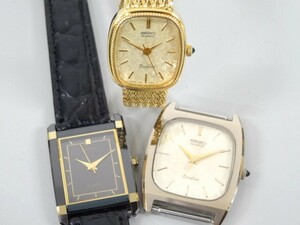 ジャンク 3点セット まとめて SEIKO セイコー EXCELINE エクセリーヌ 1221-5410 7321-5980 1421-5300 レディース クオーツ 腕時計