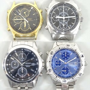 ジャンク 4点セット まとめて SEIKO セイコー クロノグラフ 7T92-0LH0 7T32-6E40 7T32-9000 5T52-6A39 メンズ クオーツ 腕時計の画像1