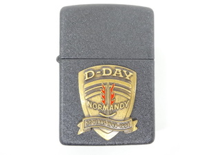 美品 ZIPPO ジッポ D-DAY 1944 1994 NORMANDY 50 YEARS ノルマンディー 上陸作戦 50周年 黒 ブラック ライター USA 