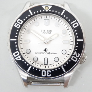 ジャンク 2点セット まとめて CITIZEN シチズン XC H240-T021662 電波ソーラー ダイバー 200M 2031-204140 クオーツ レディース 腕時計の画像4