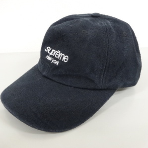 未使用品 23SS Supreme シュプリーム CLASSIC LOGO 6-PANEL Black クラシック ロゴ キャップ 黒 ブラックの画像1