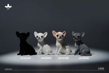 JXK チワワ 可愛い 犬 動物 リアル フィギュアPVC プラモデル 大人のおもちゃ 模型 6cm級 スタチュー 犬好き 誕生日 プレゼント 置物 2034D_画像2