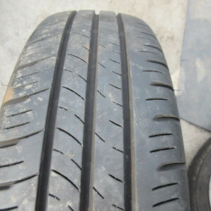 155/65R14 DUNLOP ENASAVE EC300+ 2021年 山あり ダイハツ純正アルミ付4本セットの画像7