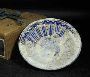 銘品　ペルシャグルガン銀化鉢・7～8世紀