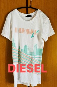 DIESEL Tシャツ 夏 ディーゼル 綿100% レディース S