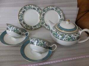 3* Wedge дерево *babi long * Trio 2 покупатель комплект & teapot * cup & блюдце & десертная тарелка & teapot * редкость. **