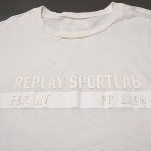 REPLAY SPORTLAB リプレイ スポーツラボ Lサイズ Tシャツ 半袖 半袖Tシャツ 白 ホワイトの画像4