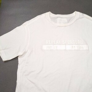 REPLAY SPORTLAB リプレイ スポーツラボ Lサイズ Tシャツ 半袖 半袖Tシャツ 白 ホワイトの画像1