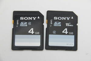 4GB SDHCカード　SONY ソニー　●2枚セット● 