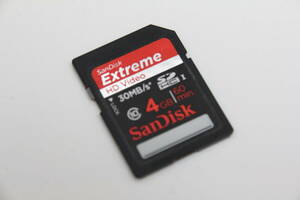 4GB SDHCカード SanDisk Extreme 30MB/s Class10