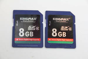 8GB SDHCカード　KINGMAX　●2枚セット●