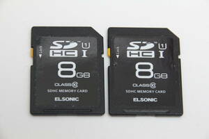 8GB SDHC card ELSONIC *2 pieces set *