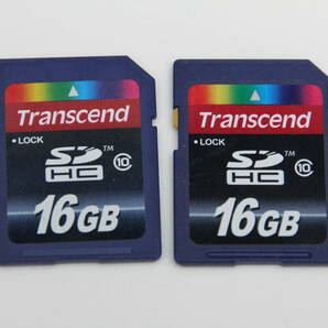 16GB SDHCカード Transcend class10 ●2枚セット●の画像1