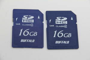 16GB SDHCカード　BUFFALO　●2枚セット●
