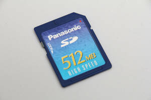 512MB SDカード Panasonic HIGH SPEED