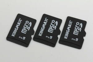 2GB microSDカード KINGMAX ●3枚セット●