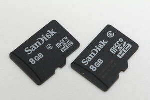 8GB microSDHCカード ●2枚セット● SanDisk