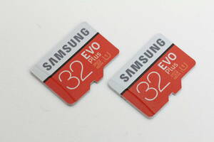 32GB microSDHCカード ●2枚セット● SAMSUNG EVO Plus