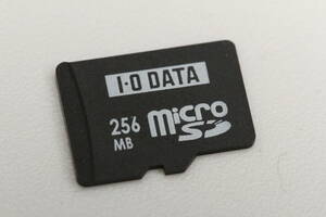 256MB micro SDカード i O DATA