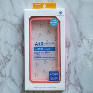 AQUOS sense6/sense6s クリアケース 　コーラルピンク　新品