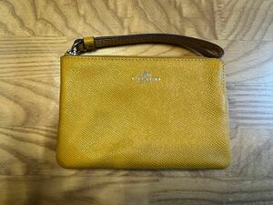 【未使用に近い】COACH コーチ　リストレットポーチ　化粧ポーチ　型番58032