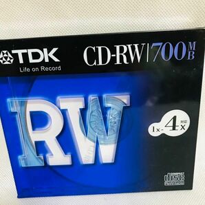 TDK/CD-RW/700MB/1倍-4倍/品番　CD-RW80S/1枚