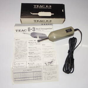 TEAC ティアック E-3 ヘッドイレーサー元箱 取説付き 消磁器 HEAD DEMAGNETIZER 通電確認の画像2