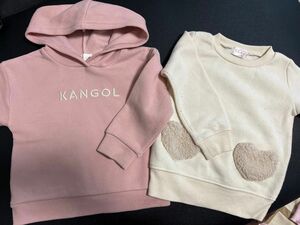 まとめ売り カンゴールKANGOL 裏起毛 パーカー トレーナー 90