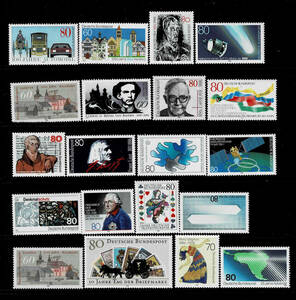 ドイツ 1986年 単品発行記念切手揃い