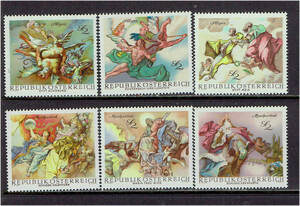 オーストリア 1968年 天使切手セット