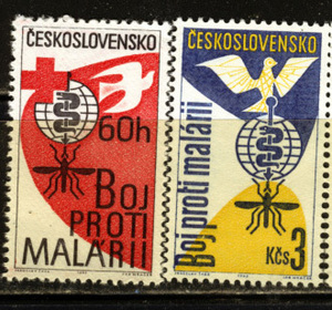  Czech 1962 year WHOmala rear .. motion stamp set 