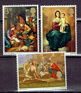 Art hand Auction Reino Unido 1967 Pintura (Navidad) Juego de sellos, antiguo, recopilación, estampilla, tarjeta postal, Europa