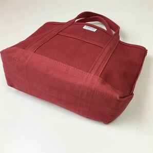 ORCIVAL オーシバル ◆ キャンバス トートバッグ (大) 赤 レッド A4サイズ収納可 ハンドバッグ ◆ Q041 えA5こR-04の画像4